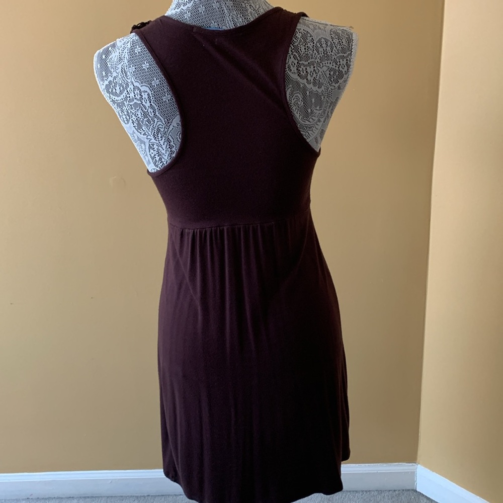 BROWN SUMMER RACERBACK DRESS - Picture 3 of 4